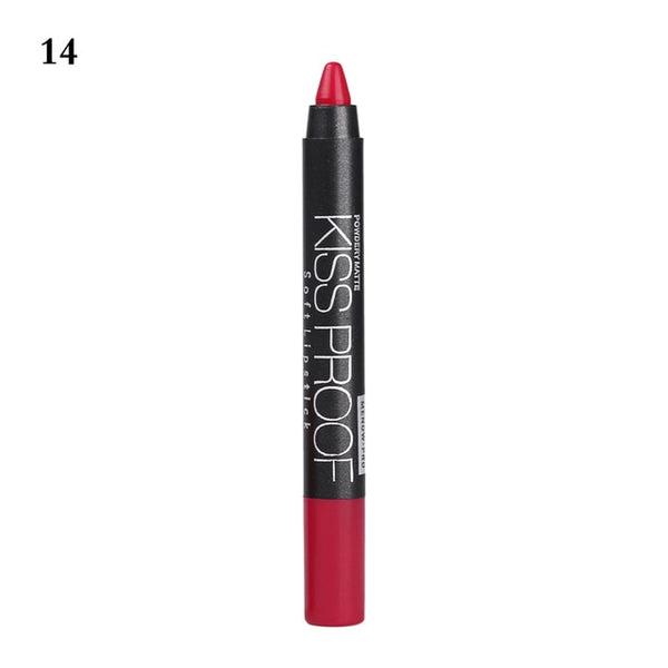 New 19 Colors MENOW KISS PROOF Sexy Beauty Waterproof Lip Pencil Lipstick Lip Gloss Lip Liner