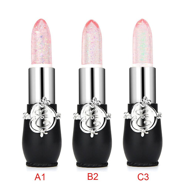 New 1pc Lipstick Beauty Bright Crystal Jelly Lipstick Lipgloss Moisturizer Magic Temperature Change Color Lip Balm Makeup