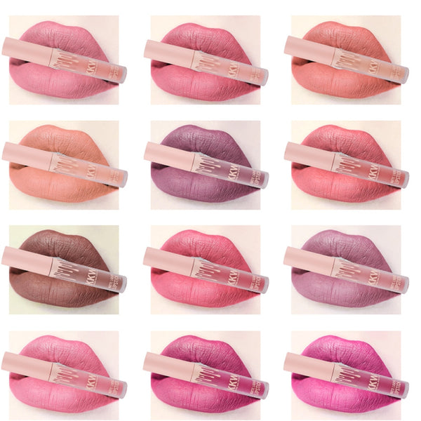 Professional Makeup Lip Gloss Sexy Long Lasting Waterproof Lip Liquid Matte Pencil Lipstick Lip Gloss Beauty Comestic