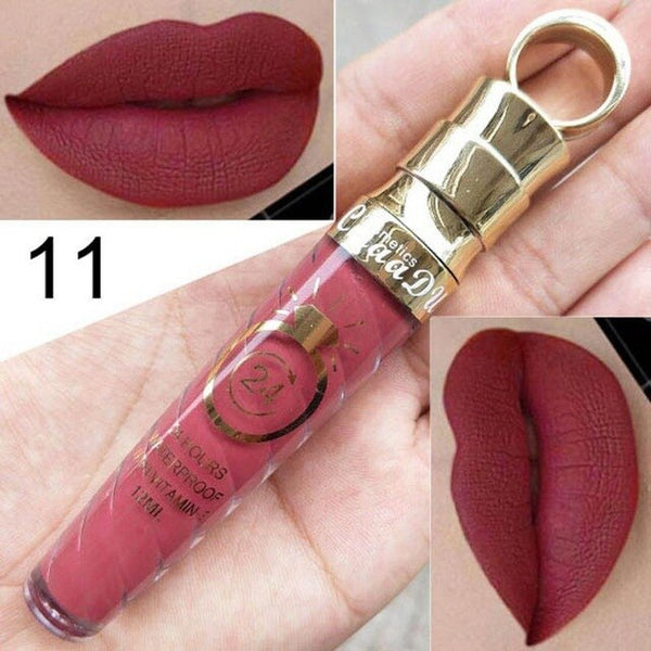 Professional Makeup Lip Gloss Sexy Long Lasting Waterproof Liquid Lipstick Velvet Matte Lipgloss Lip Beauty Comestic