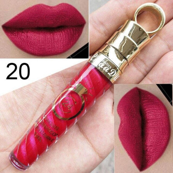 Professional Makeup Lip Gloss Sexy Long Lasting Waterproof Liquid Lipstick Velvet Matte Lipgloss Lip Beauty Comestic