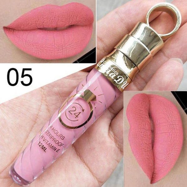 Professional Makeup Lip Gloss Sexy Long Lasting Waterproof Liquid Lipstick Velvet Matte Lipgloss Lip Beauty Comestic