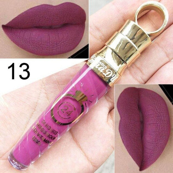 Professional Makeup Lip Gloss Sexy Long Lasting Waterproof Liquid Lipstick Velvet Matte Lipgloss Lip Beauty Comestic