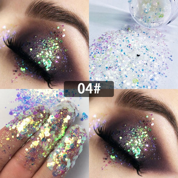 New Dreamy Glitter Eyeshadow 34 Colors Sparkles Gel Cream Bright and Dazzling Eye Shadow Professional