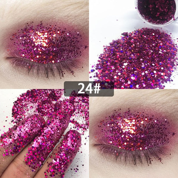 New Dreamy Glitter Eyeshadow 34 Colors Sparkles Gel Cream Bright and Dazzling Eye Shadow Professional