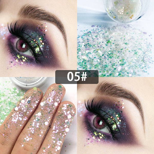 New Dreamy Glitter Eyeshadow 34 Colors Sparkles Gel Cream Bright and Dazzling Eye Shadow Professional