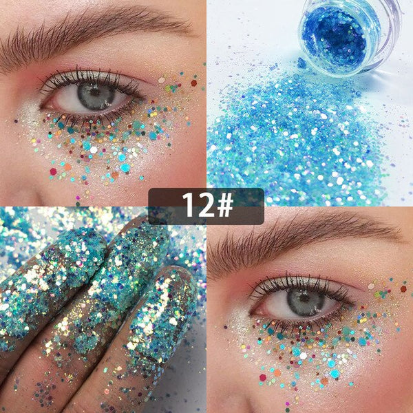 New Dreamy Glitter Eyeshadow 34 Colors Sparkles Gel Cream Bright and Dazzling Eye Shadow Professional