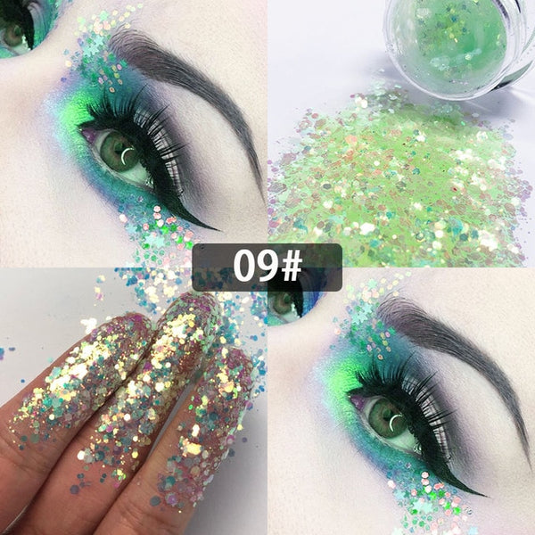 New Dreamy Glitter Eyeshadow 34 Colors Sparkles Gel Cream Bright and Dazzling Eye Shadow Professional