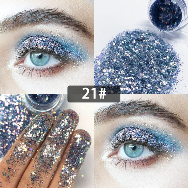 New Dreamy Glitter Eyeshadow 34 Colors Sparkles Gel Cream Bright and Dazzling Eye Shadow Professional