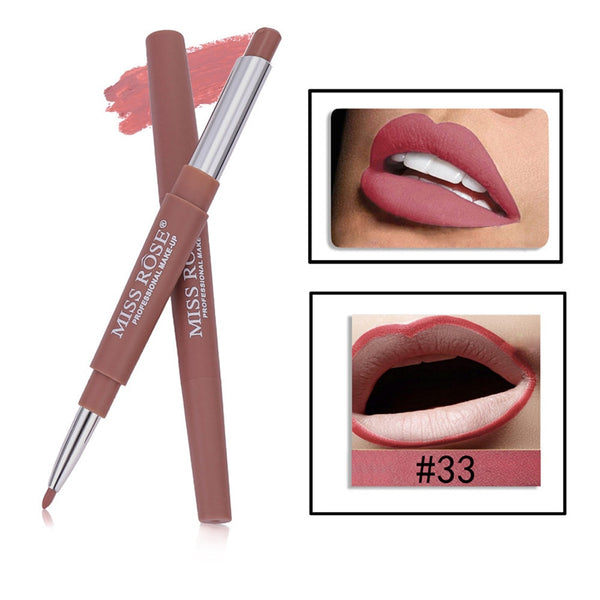 New Fashion Double-end Lip Liner Easy to Wear Natural Long-lasting Lipliner Waterproof Lip Liner Stick Pencil For All Skin