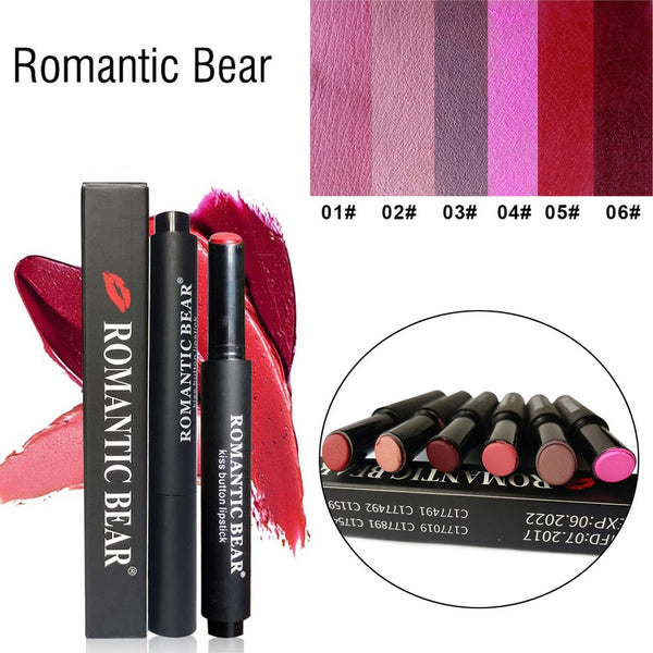 New Long-lasting Kissproof Waterproof Lip Gloss Press Type Liquid Lipstick Moisturizer Velvet Lipstick Cosmetic Beauty Makeup
