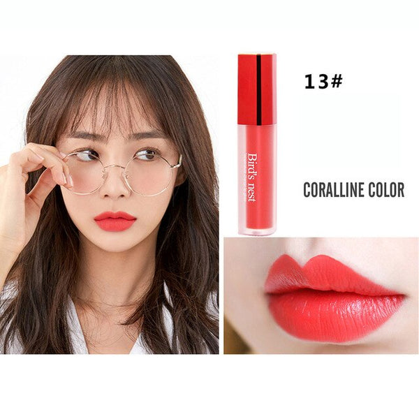 New Professional Lipstick Cosmetics Long-lasting Waterproof Women Velvet Matte Lipstick Lip Gloss Fashion Makeup Beauty