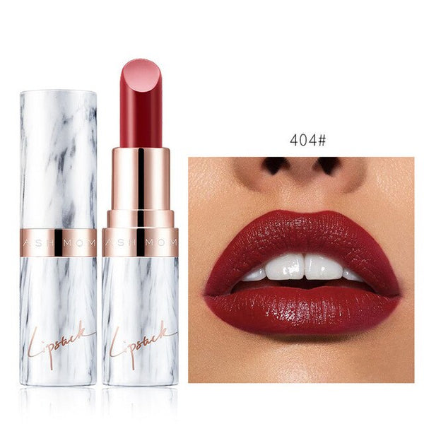 New Women's Fashion Marble Lipstick Rich Color Lasting Makeup Bright Moisturizing Lip Gloss Lipstick Long Lasting Lip Gloss