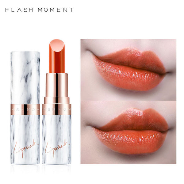 New Women's Fashion Marble Lipstick Rich Color Lasting Makeup Bright Moisturizing Lip Gloss Lipstick Long Lasting Lip Gloss