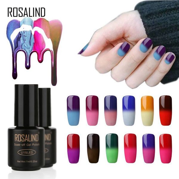 Nouveau 2018 beauté 7 ML température changement de couleur Gel à ongles vernis UV lampe à LED Gel vernis à ongles cosmétique maquillage Art des ongles décoration
