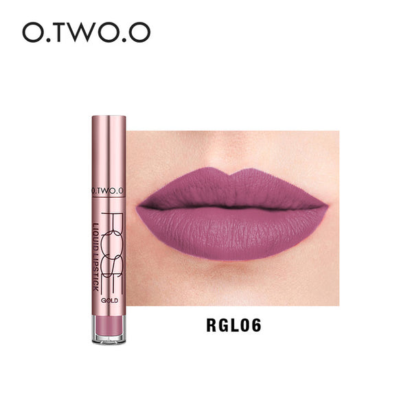 O.TWO.O 12colors Best Sale Hot Cosmetics Makeup Lip Gloss Long Lasting Waterproof Easy to Wear Matte Lipstick