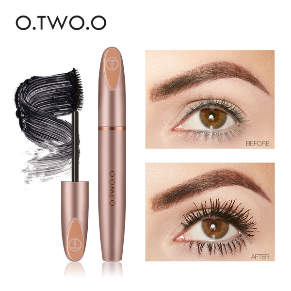 HOT 3D Silk Fiber Eyelash Black Mascara Waterproof Long Lasting Lash Thick Mascara Long Eyelashes