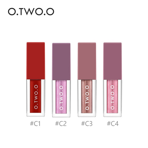 High Quality 4 Colors Matte Shimmering Liquid Lip Gloss Set Long Lasting Liquid Lipstick