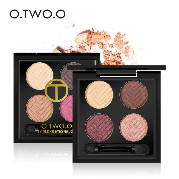 O.TWO.O 4colors Eyeshadow Makeup long lasting Eye shadow Colors Eyeshadow Palette Matte Diamond Glitter Matallic