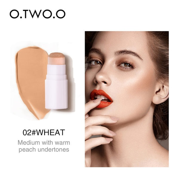 O.TWO.O Concealer Stick Full Cover Air Cushion Contour Face Makeup Waterproof Lasting Hide Pore Blemish Bronzer Stick Cosmetics