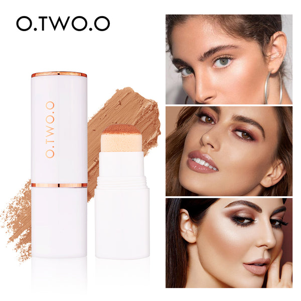 O.TWO.O Concealer Stick Full Cover Air Cushion Contour Face Makeup Waterproof Lasting Hide Pore Blemish Bronzer Stick Cosmetics