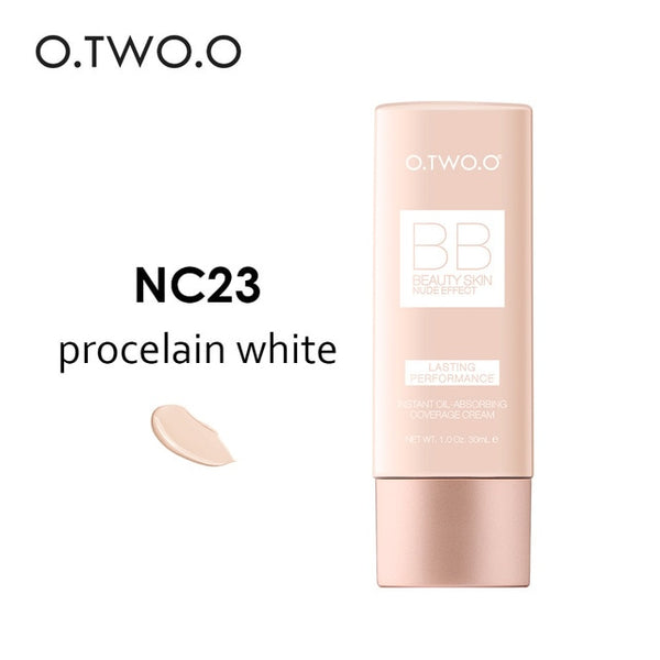 O.TWO.O Perfect Full Cover BB Cream 30ml Foundation Makeup Perfect BB&CC Cream Face Makeup Concealer Oil Control Moisturizing