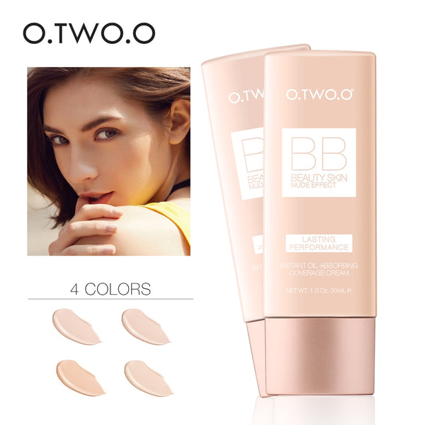 O.TWO.O Perfect Full Cover BB Cream 30ml Foundation Makeup Perfect BB&CC Cream Face Makeup Concealer Oil Control Moisturizing