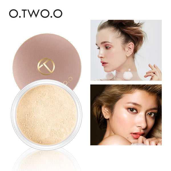 Smooth Matte Loose Powder Makeup Transparent Finishing Powder Waterproof For Face Finish Setting With Cosmetic Puff