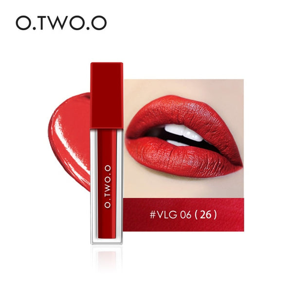 O.TWO.O Waterproof Matte Lip Gloss Moisturizer Smooth Lip Stick Long Lasting Liquid Lipstick Cosmetic Makeup Lipgloss 15 Colors