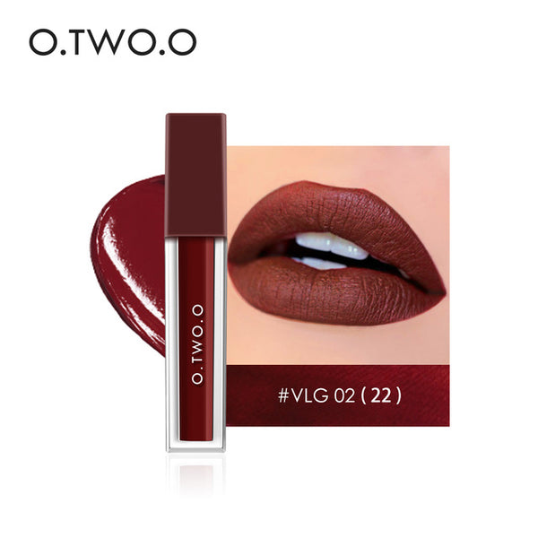 O.TWO.O Waterproof Matte Lip Gloss Moisturizer Smooth Lip Stick Long Lasting Liquid Lipstick Cosmetic Makeup Lipgloss 15 Colors