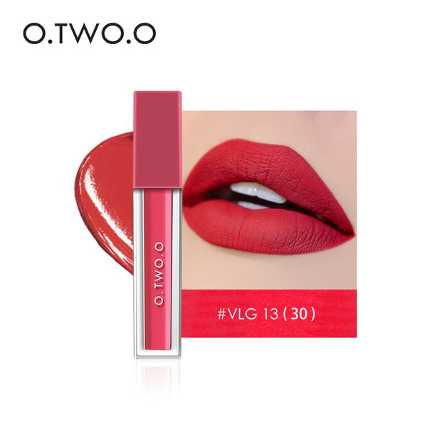 O.TWO.O Waterproof Matte Lip Gloss Moisturizer Smooth Lip Stick Long Lasting Liquid Lipstick Cosmetic Makeup Lipgloss 15 Colors