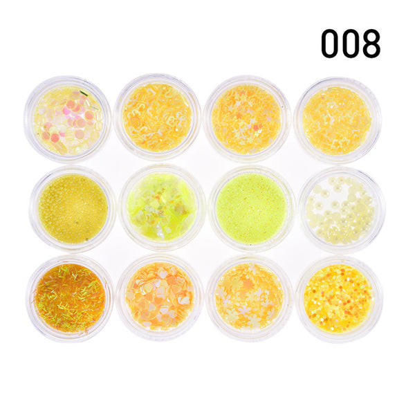 Pooypoot corps paillettes adhésif visage corps Nail Art autocollants cristal paillettes bijoux Festival partie œil tatouage paillettes ensemble 8 couleurs