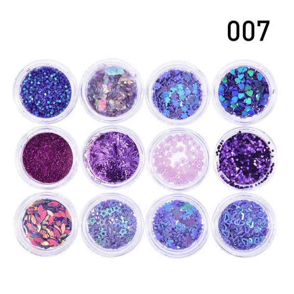 Pooypoot corps paillettes adhésif visage corps Nail Art autocollants cristal paillettes bijoux Festival partie œil tatouage paillettes ensemble 8 couleurs