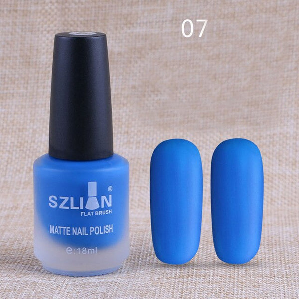 Professionnel 18 ml mat vernis à ongles séchage rapide longue durée Nail Art mat séchage rapide vernis à ongles Gel mode beauté livraison directe