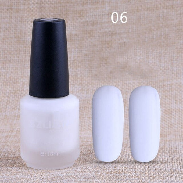 Professionnel 18 ml mat vernis à ongles séchage rapide longue durée Nail Art mat séchage rapide vernis à ongles Gel mode beauté livraison directe
