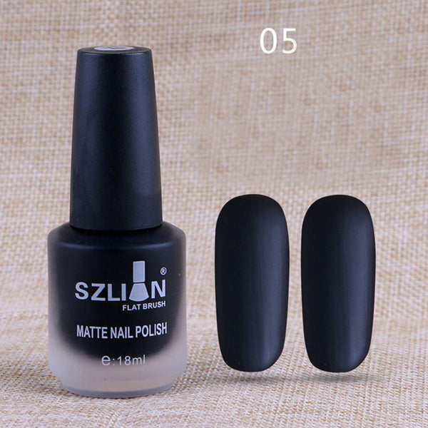 Professionnel 18 ml mat vernis à ongles séchage rapide longue durée Nail Art mat séchage rapide vernis à ongles Gel mode beauté livraison directe