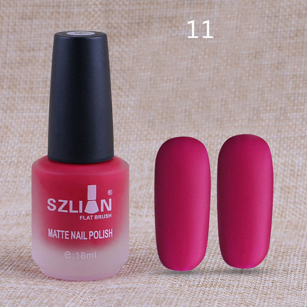 Professionnel 18 ml mat vernis à ongles séchage rapide longue durée Nail Art mat séchage rapide vernis à ongles Gel mode beauté livraison directe