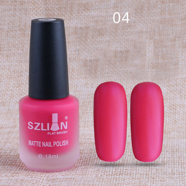 Professionnel 18 ml mat vernis à ongles séchage rapide longue durée Nail Art mat séchage rapide vernis à ongles Gel mode beauté livraison directe