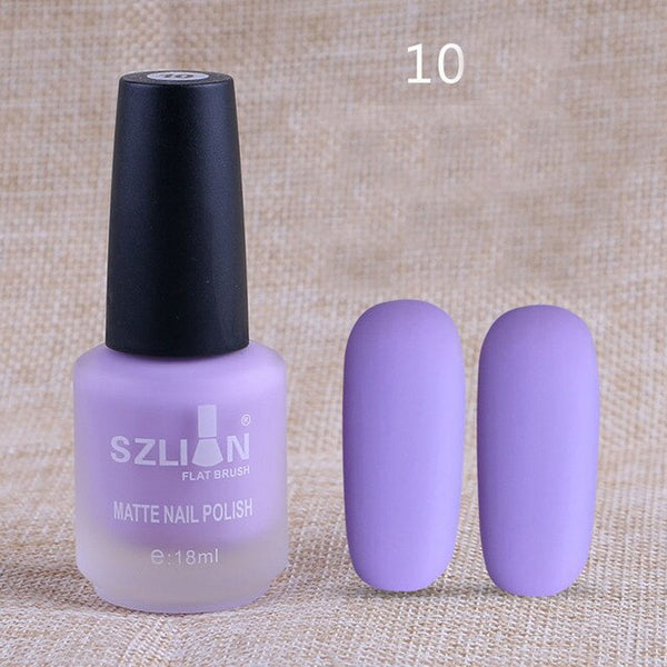 Professionnel 18 ml mat vernis à ongles séchage rapide longue durée Nail Art mat séchage rapide vernis à ongles Gel mode beauté livraison directe