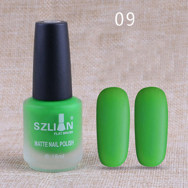 Professionnel 18 ml mat vernis à ongles séchage rapide longue durée Nail Art mat séchage rapide vernis à ongles Gel mode beauté livraison directe