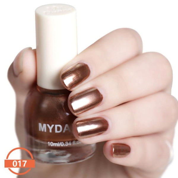 Professionnel De Haute Qualité Ongles Polish10ml Flux Or Miroir Chrome Effet Longue durée Vernis À Ongles Feuille Ongles Art Paillettes Maquillage