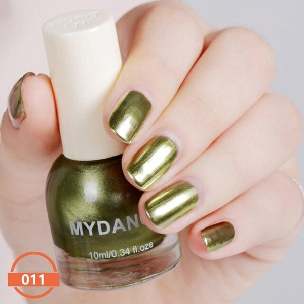 Professionnel De Haute Qualité Ongles Polish10ml Flux Or Miroir Chrome Effet Longue durée Vernis À Ongles Feuille Ongles Art Paillettes Maquillage