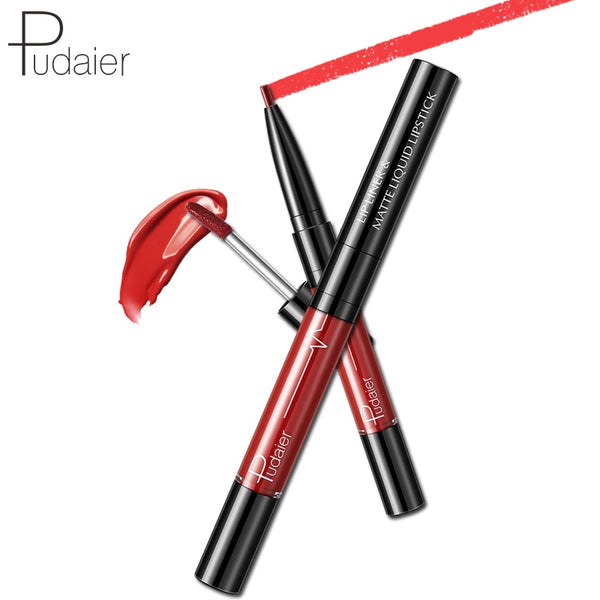 Hot 16 Colors 2 in 1 Lip Pen And Labial Glair Velvet Matte Lip Gloss Waterproof