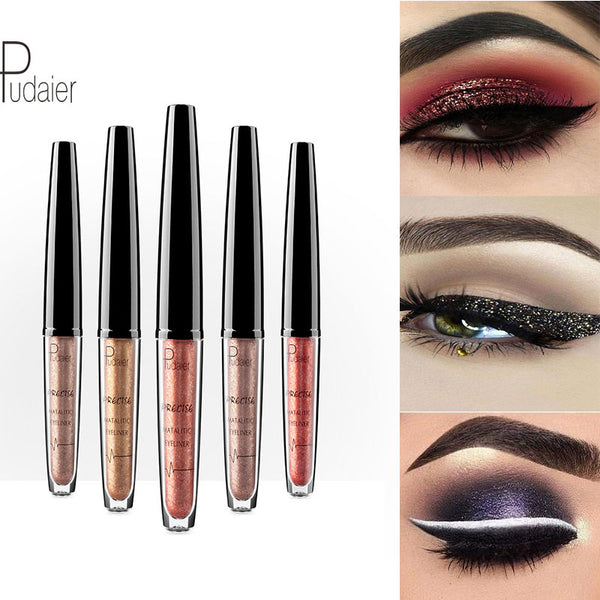 NEW Liquid Eyeliner Metallic Eye Liner Pencil Waterproof Makeup 16 colors