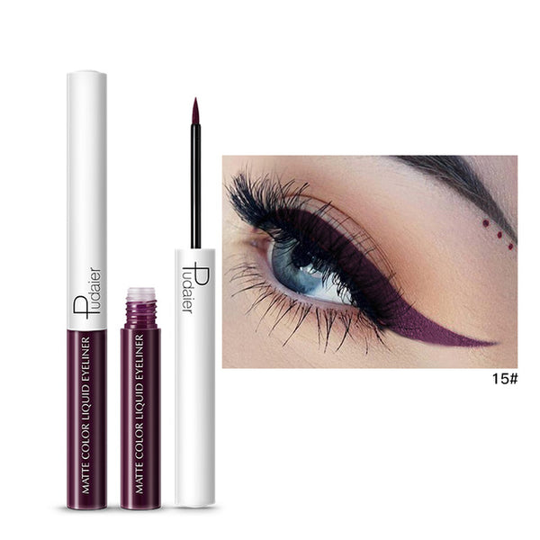 1PC 15 Colors Matte Liquid Eyeliner Eye Liner Eyeshadow Pencil Waterproof Makeup Long Lasting