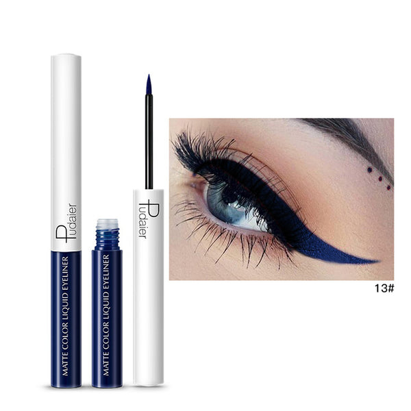 Pudaier 1PC 15 Colors Matte Liquid Eyeliner Eye Liner Eyeshadow Pencil Waterproof Makeup Long Lasting Beauty Cosmetics