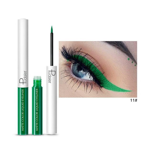 Pudaier 1PC 15 Colors Matte Liquid Eyeliner Eye Liner Eyeshadow Pencil Waterproof Makeup Long Lasting Beauty Cosmetics