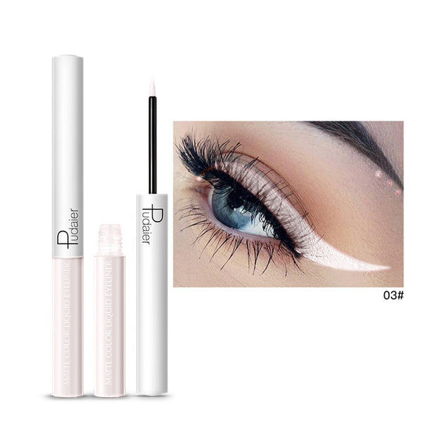 Pudaier 1PC 15 Colors Matte Liquid Eyeliner Eye Liner Eyeshadow Pencil Waterproof Makeup Long Lasting Beauty Cosmetics