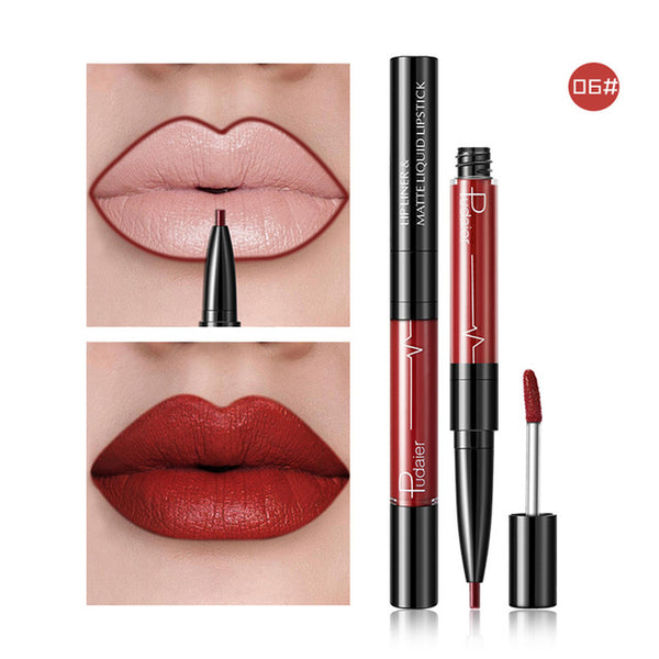 New 16Colors Velvet Mist Double Side Lip Gloss Waterproof