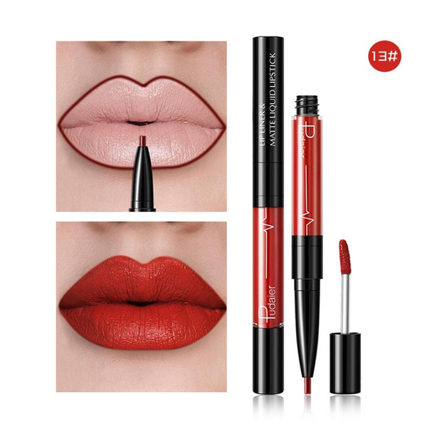 New 16Colors Velvet Mist Double Side Lip Gloss Waterproof